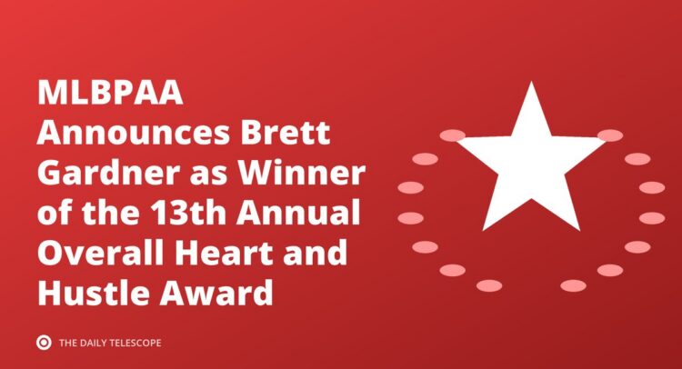 MLBPAA Announces Brett Gardner as Winner of the 13th Annual Overall Heart and Hustle Award